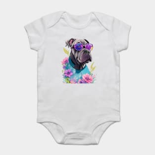 Dog Hawaiian Baby Bodysuit